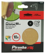 1pz piranha x32005 10 dischi diametro 125 gr.80(a1453) cod:ferx.38940