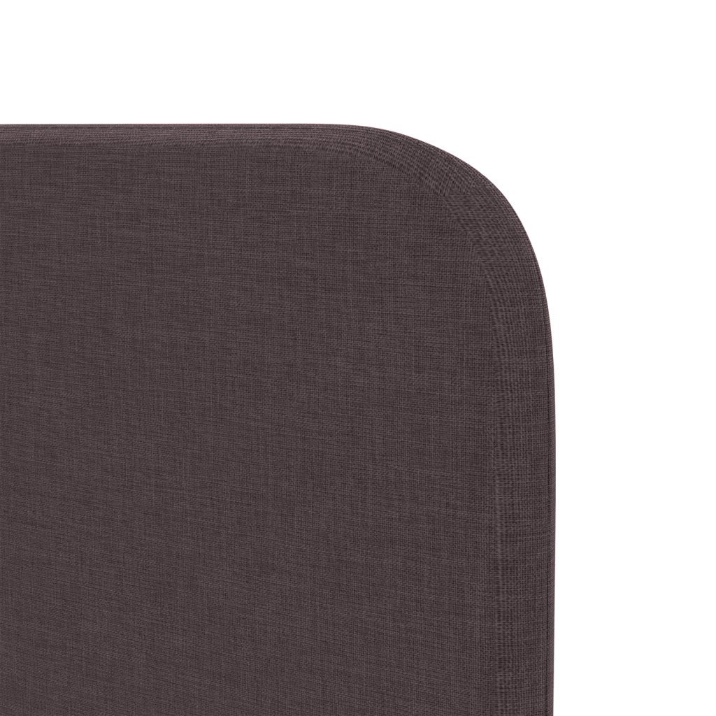 Orecchie testiera 2 pcs Square Tessuto Marrone Scuro