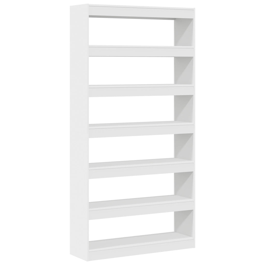 Libreria Bianca Bianca Legno ingegnerizzato 100 x 30 x 198 cm