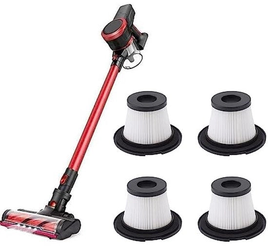 Pulitore di Aspiratore - 4 Pezzi - Accessorio di Filtrazione Rimovibile - Materiale ABS Sostenibile - Riduce Polvere e Allergeni - Manutenzione Facile - Filtratore di Aspiratore