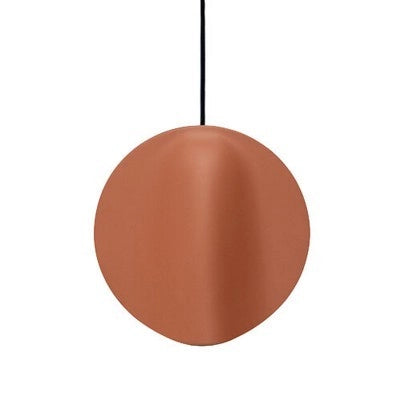 Sirio Lampada a sospensione a LED, design moderno in ceramica Terracotta, modulo luminoso 8W 3000K, diametro 24 cm, adatta per interni IP40