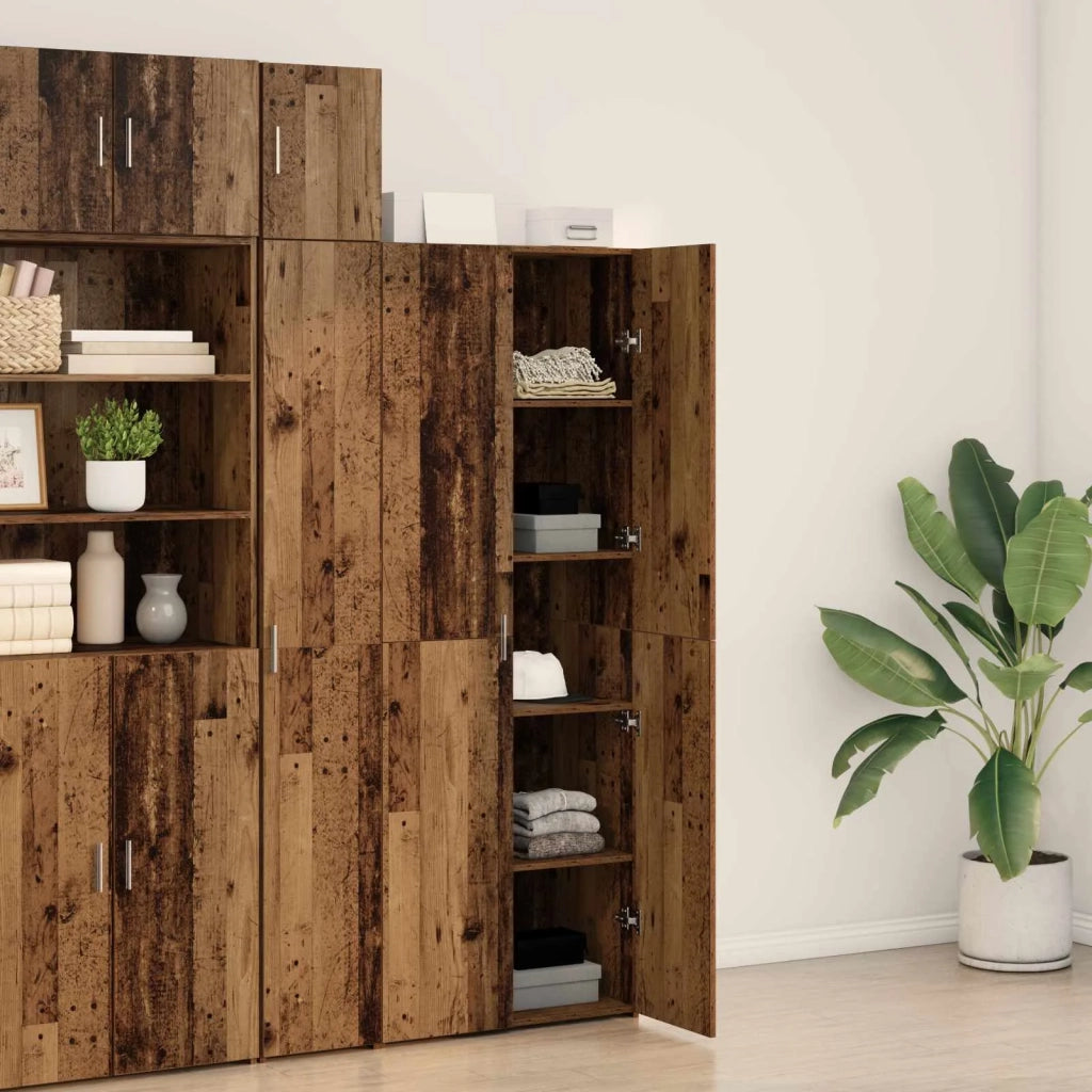 Credenza 2 pcs Legno vecchio 70 x 42,5 x 185 cm 3365588