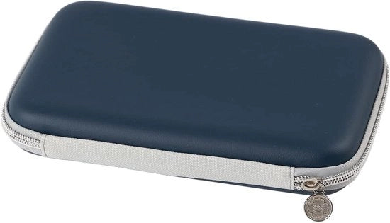 Etui in PU-Leder per 7 Mondharmonica con Cerniera e Chiusura a Raccordo in Nero