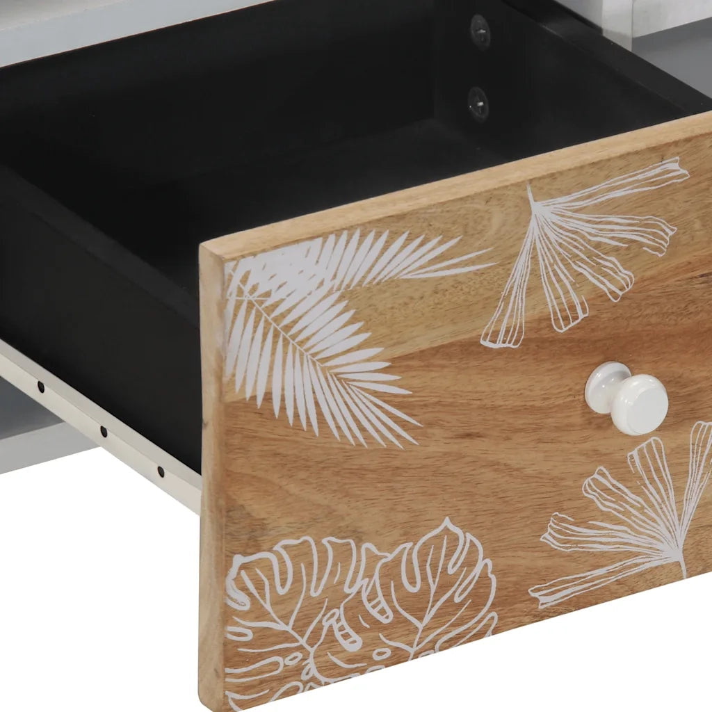 Mobile Porta TV 100x33,5x46 cm in Legno Massello di Mango 4018682