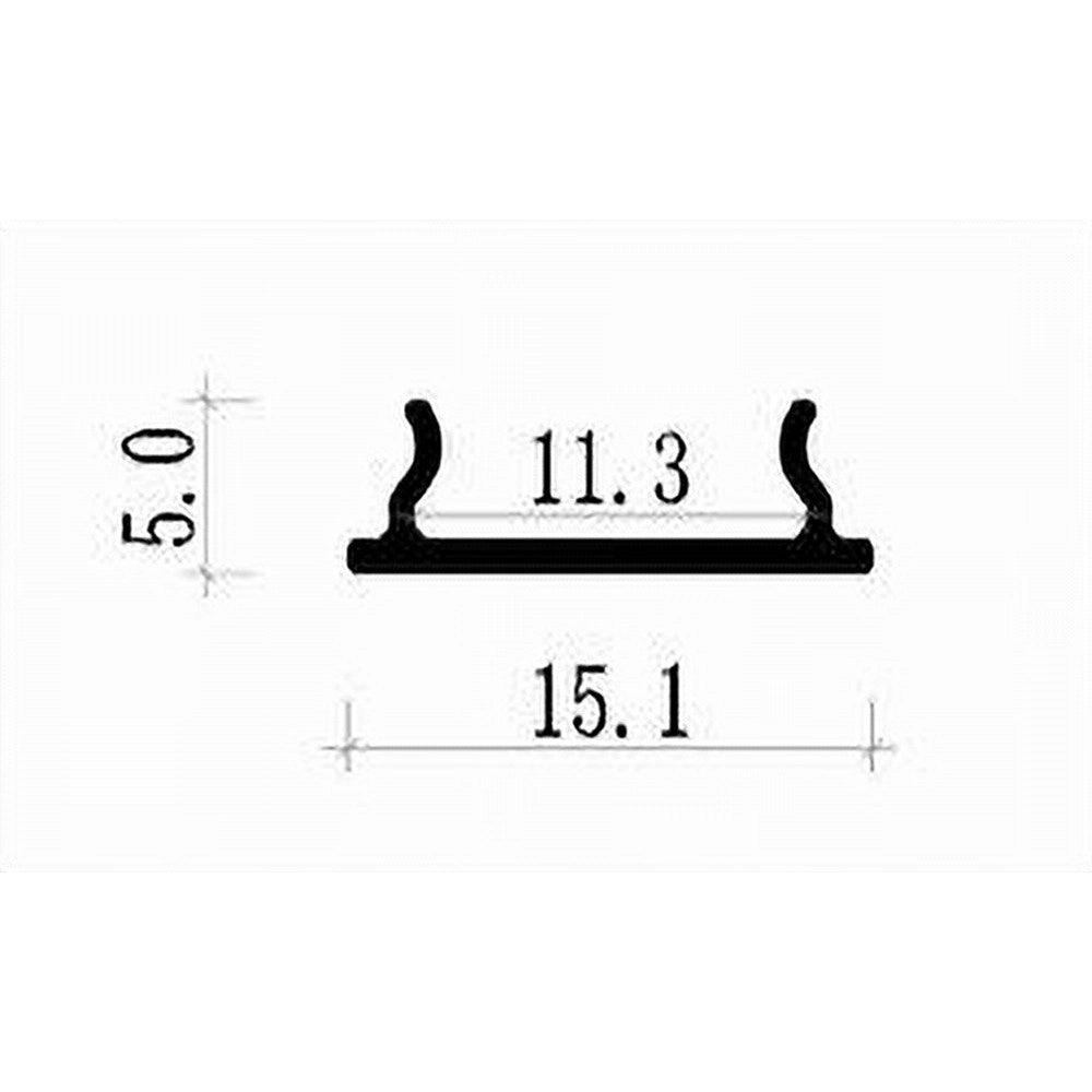 Trade Shop - 10pz Profilo In Alluminio Flessibile A Plafone Sezionabile 2mt Striscia Led Al19 -