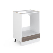 Vicco Base universale Grigio 60 cm con grande nicchia, senza piano di lavoro