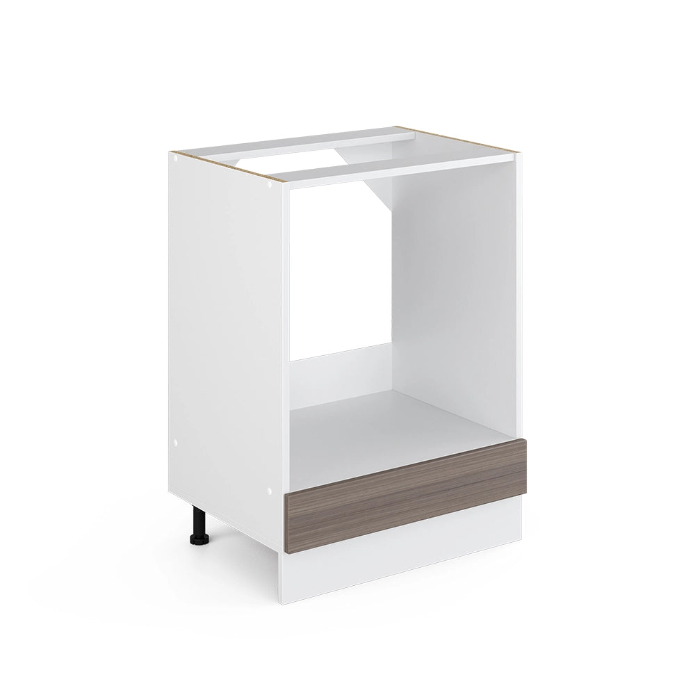 Vicco Base universale Grigio 60 cm con grande nicchia, senza piano di lavoro