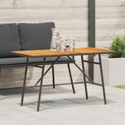 Tavolo da pranzo - Nero, 110x55x62 cm, in legno massello di acacia