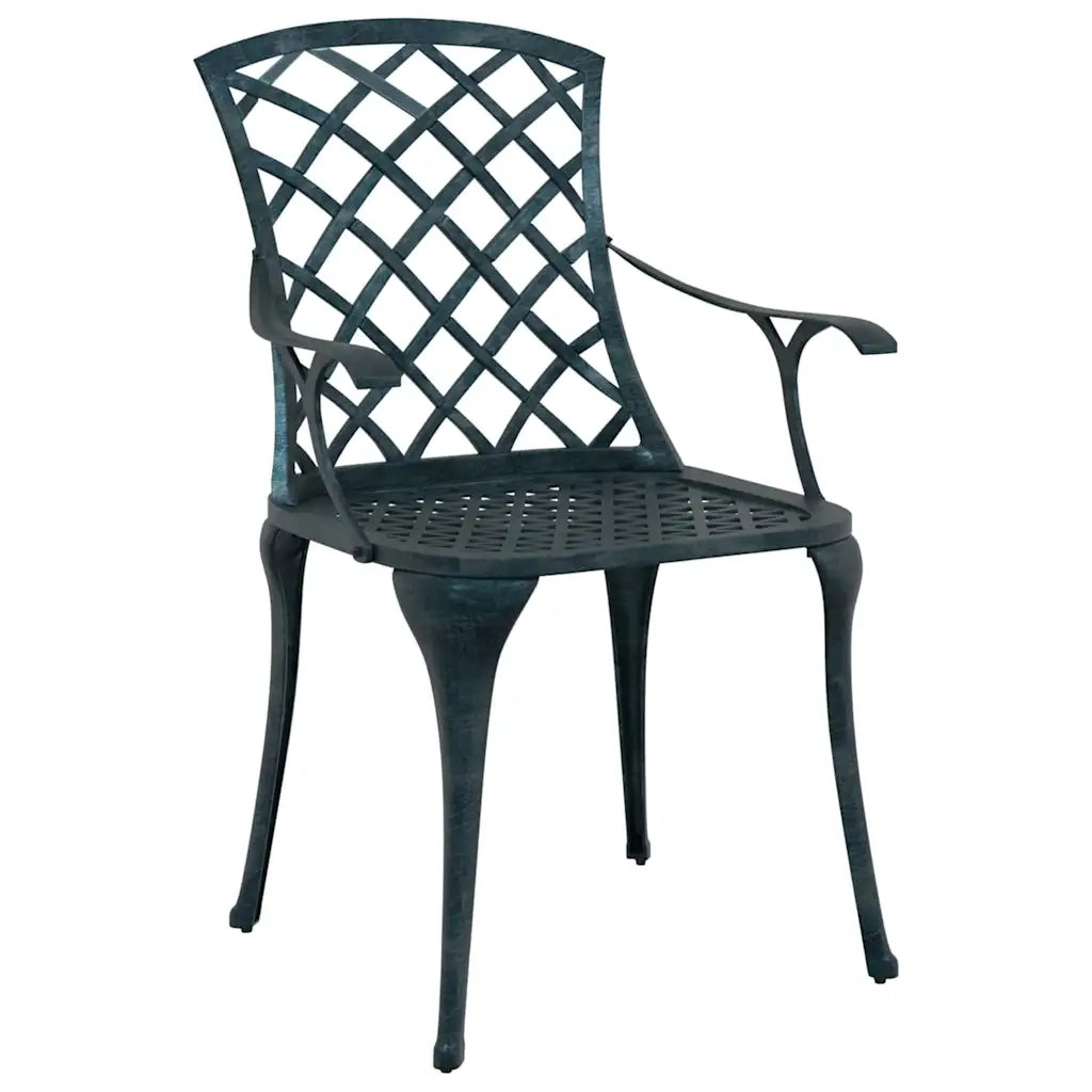 Sedia da Giardino 4 pcs Verde 61 x 60,5 x 93cm Alluminio 42002707