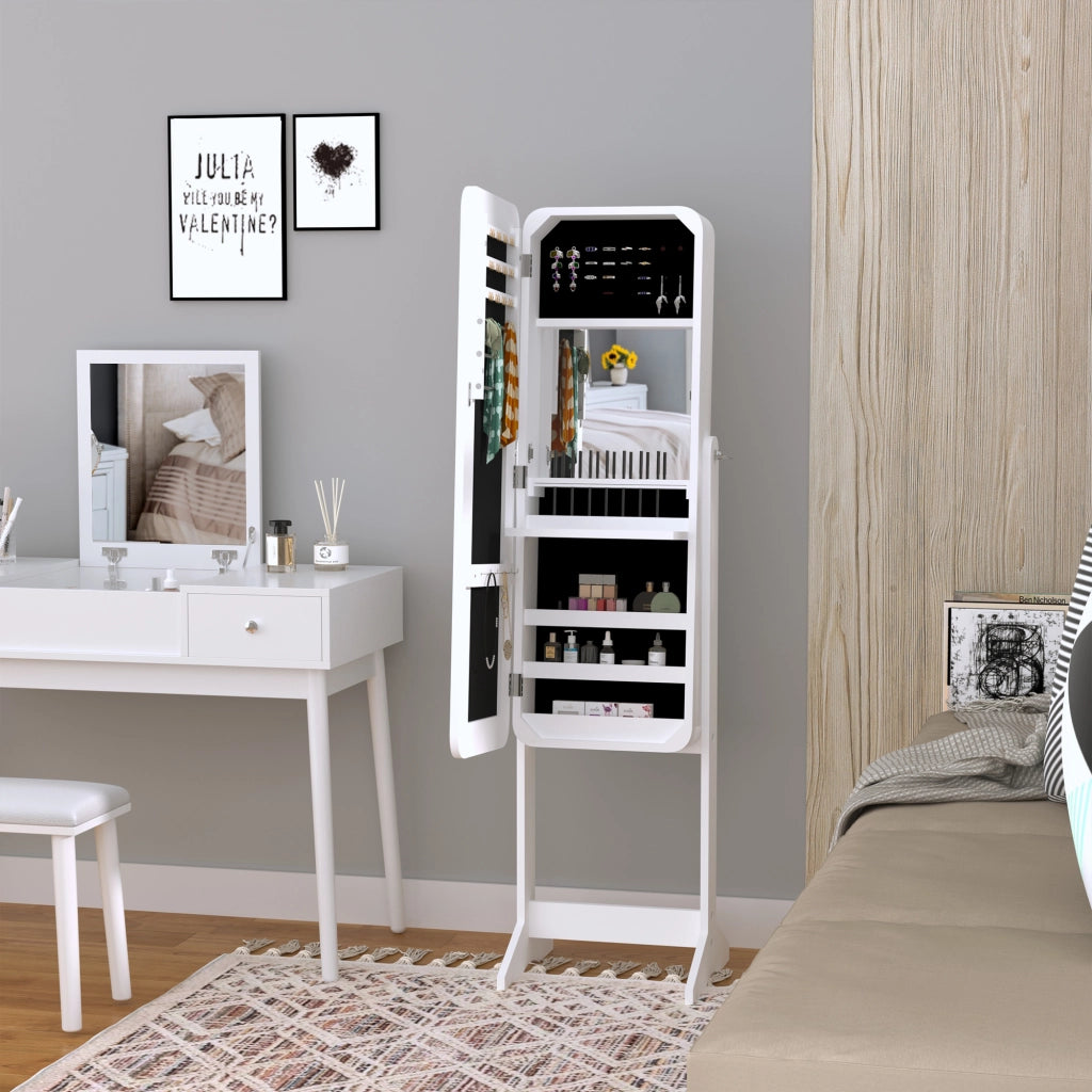 Cassettiera con specchio ¨C zephmum ¨C bianco 30x36x146 cm