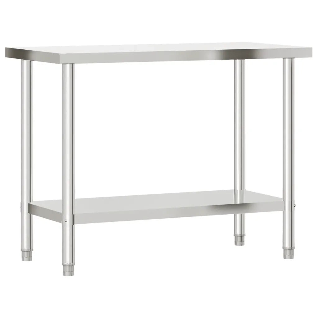 Tavolo da Lavoro da Cucina 110x55x85 cm in Acciaio Inossidabile CFW1563713