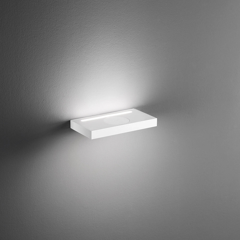 Applique Moderna Floor Alluminio Bianco Acrilico Led 18W 3000K