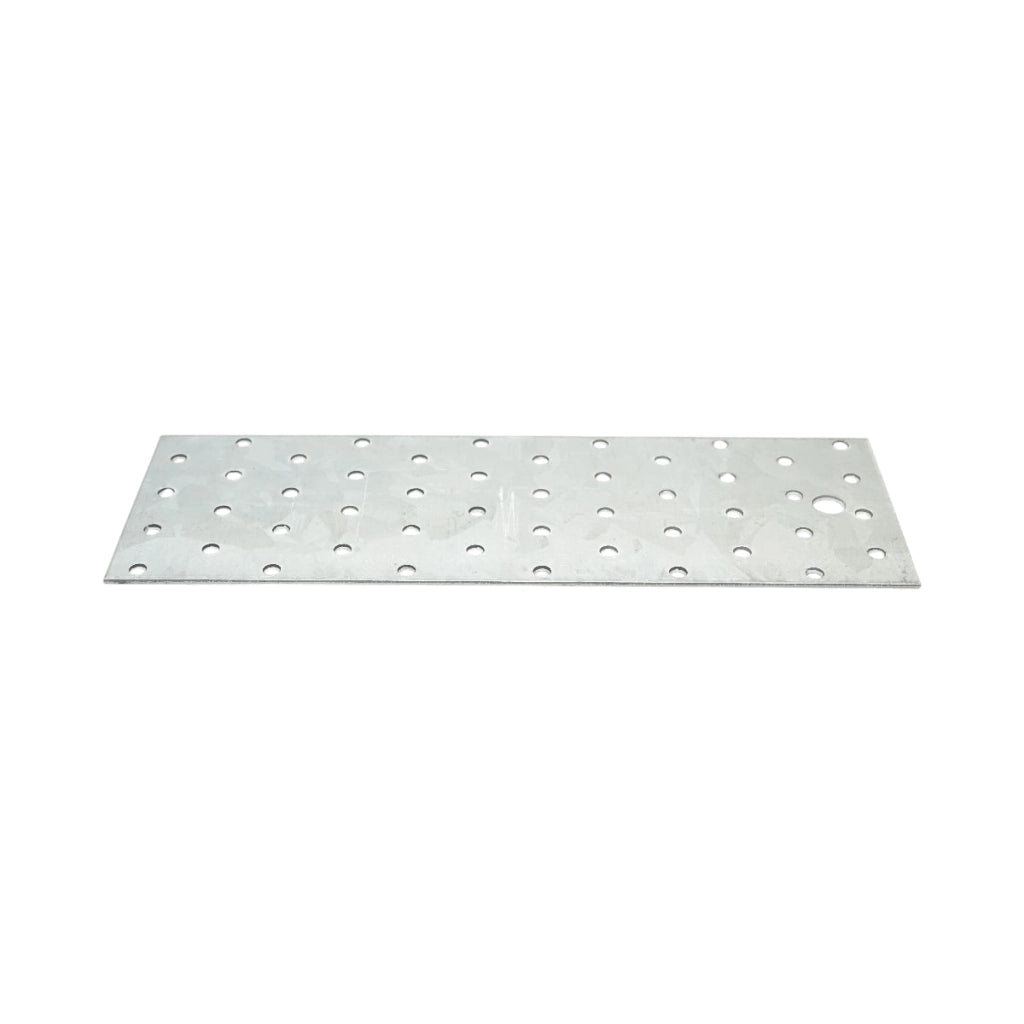 Piastra forata 80x240mm, spessore 2mm, acciaio zincato
