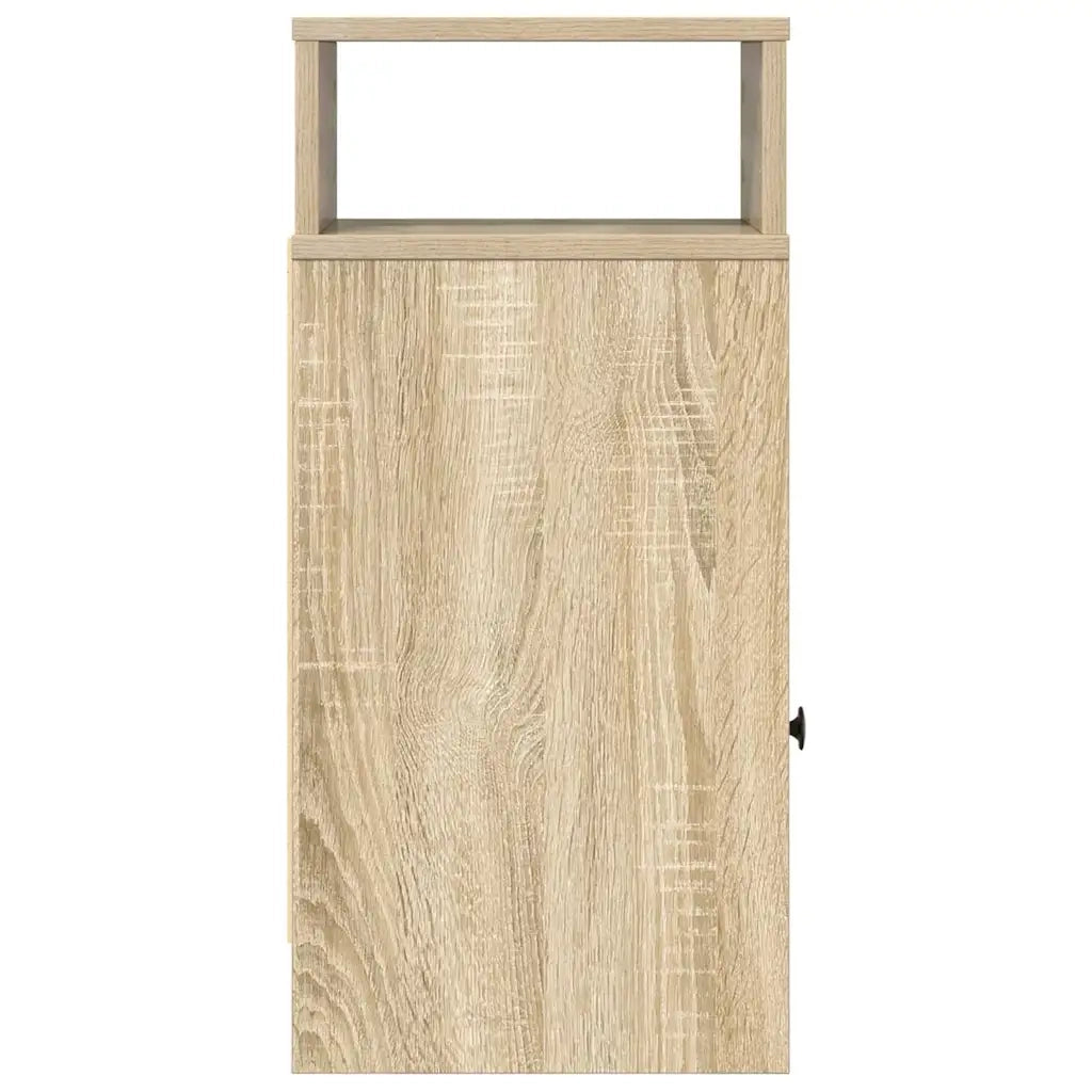 Comodino | Armadio da Notte | Mobiletto da notte con Cassetto Rovere Sonoma 25x31x66 cm