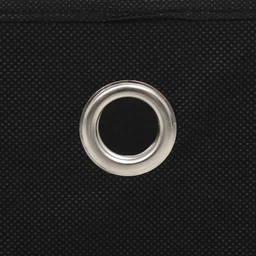 Contenitori 10 pz in Tessuto non Tessuto 28x28x28 cm Nero 325189