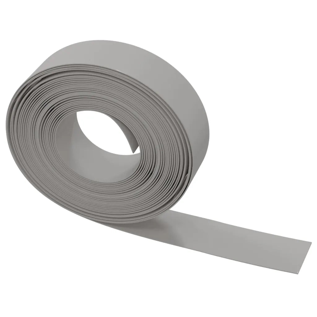 Bordature da Giardino 3 pz Grigie 10 m 15 cm in Polietilene 3155441