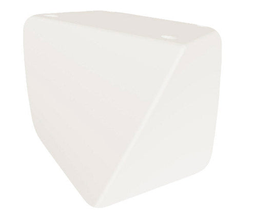 Pouf da Giardino 45x45 cm in Resina Arkema Twisty Pouf Bianco