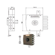 Serratura Sic.Triplice Sx Dm 1302 Kassel