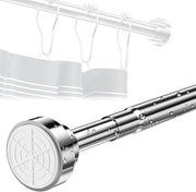 Telescopio per tenda doccia senza perforazione - Maniglia espandibile per infissi e vasca da bagno (85-140 cm)
