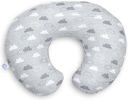 Cuscino - Con Copertura in Cotone - Forma Ergonomica - Supporto durante l'Allattamento - Lavabile - Clouds