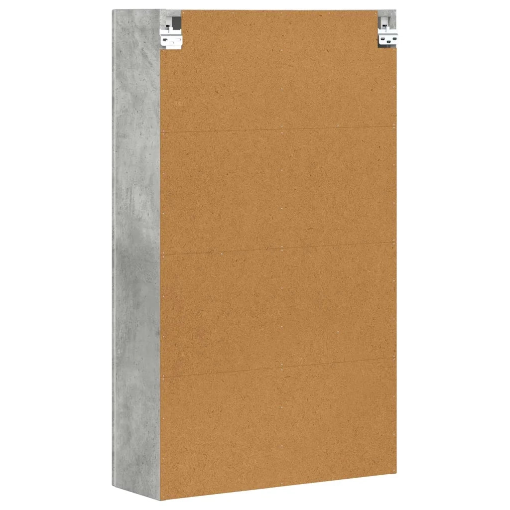Armadio pensile con lo scaffale Grigio cemento 59 x 20 x 100 cm
