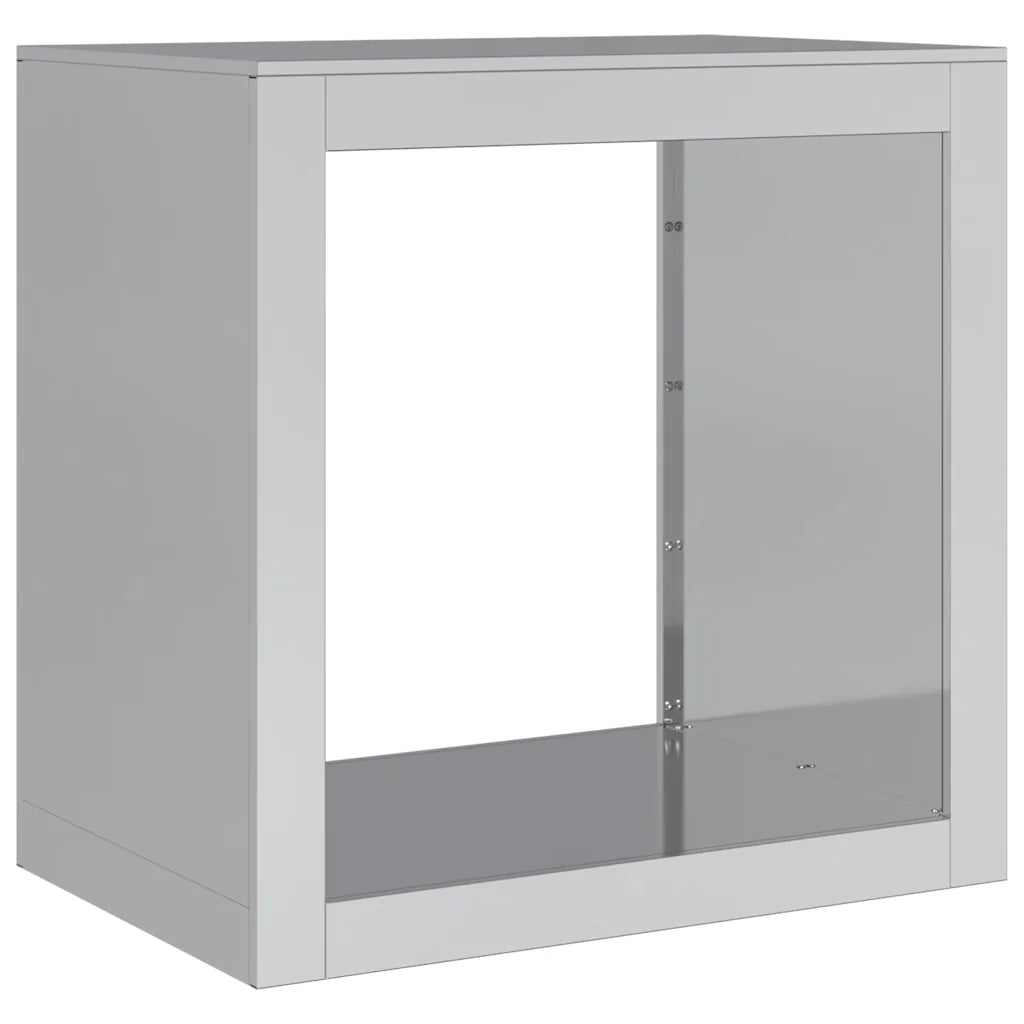 Rastrelliera per Legna 60x40x60 cm in Acciaio Zincato 851008