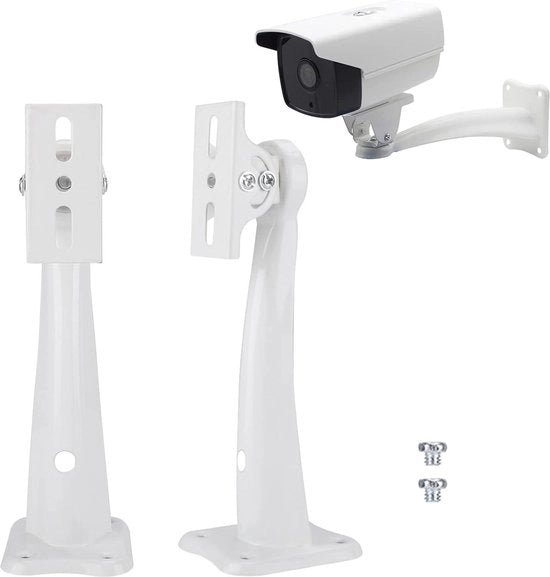 Sostegno di Sicurezza per Telecamere CCTV - Universale - Supporto Fissaggio alla Parete - Diametro Alto - Supporto per Esterni - Fissaggio alla Parete e al soffitto.