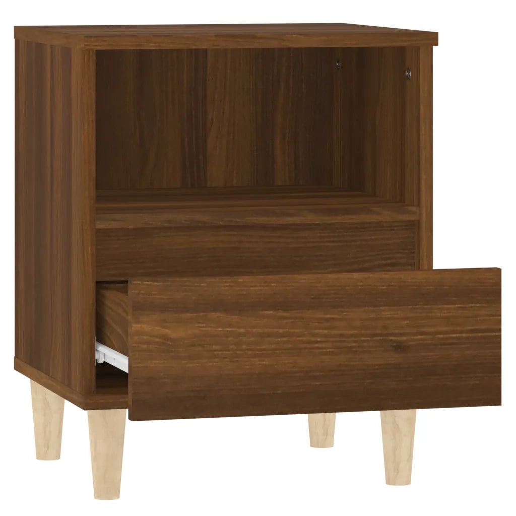 Comodini 2 pz-Set di 2 Tavolino da notte Rovere Marrone 40x35x50 cm 141847