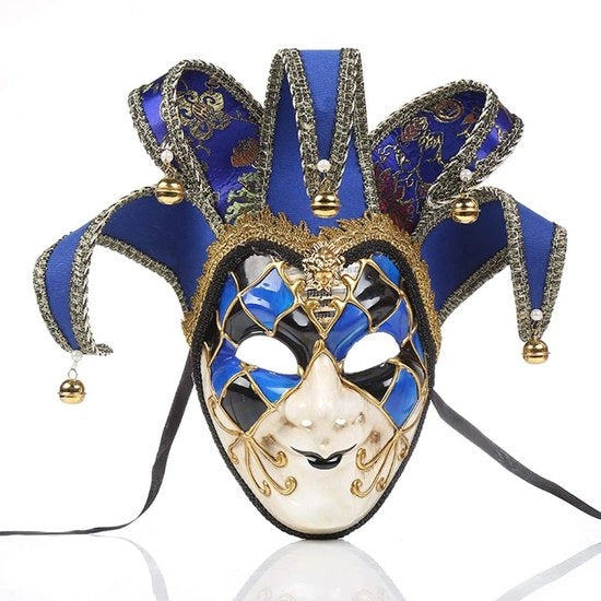 Maschera da Festa Leggera - Unisex - Disegno Retro - Adatta a Tutti i Volti - Comfortevole per Lunghe Ore
