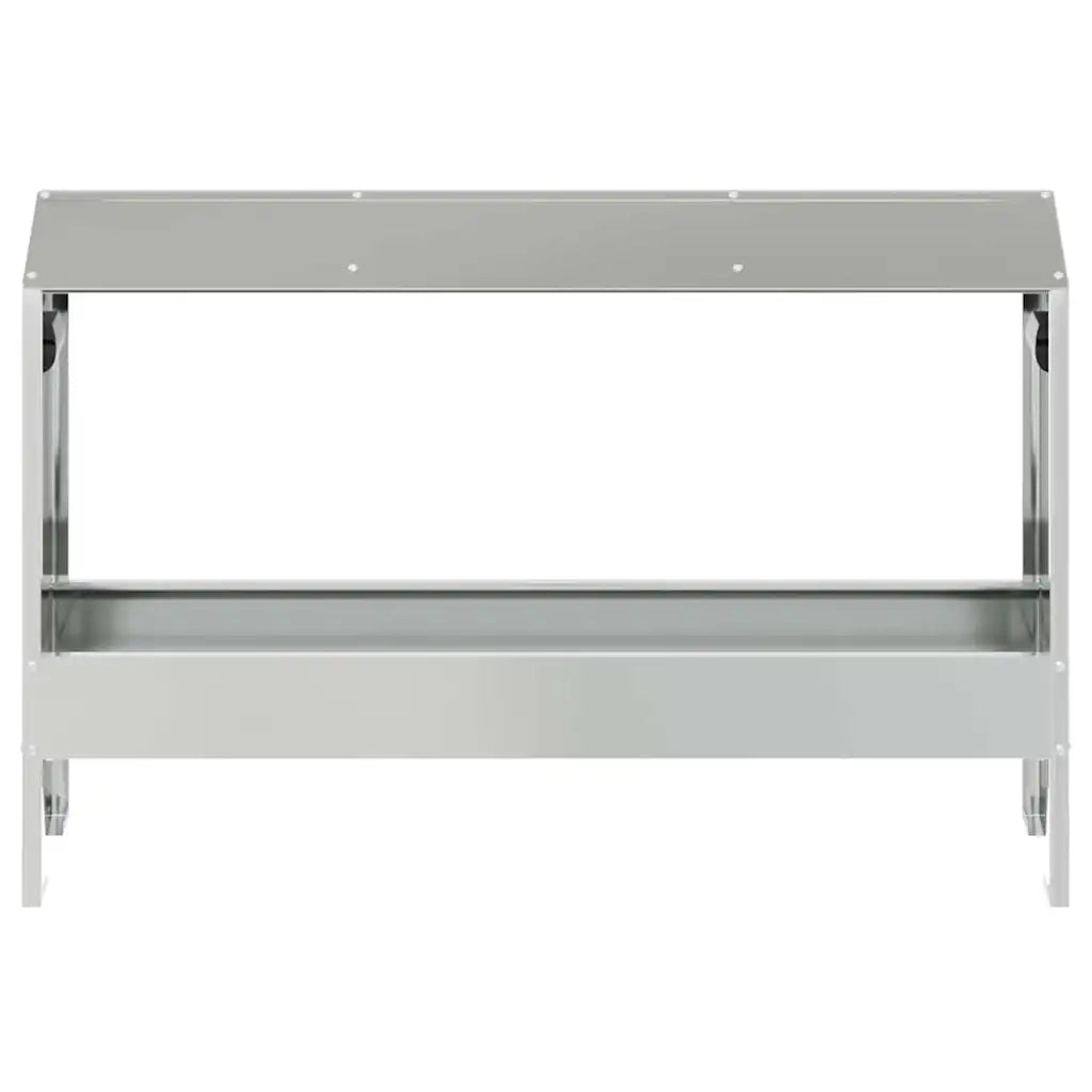 Mangiatoia per polli Argento 81 x 32 x 53,5 cm Acciaio zincato CFW5775543