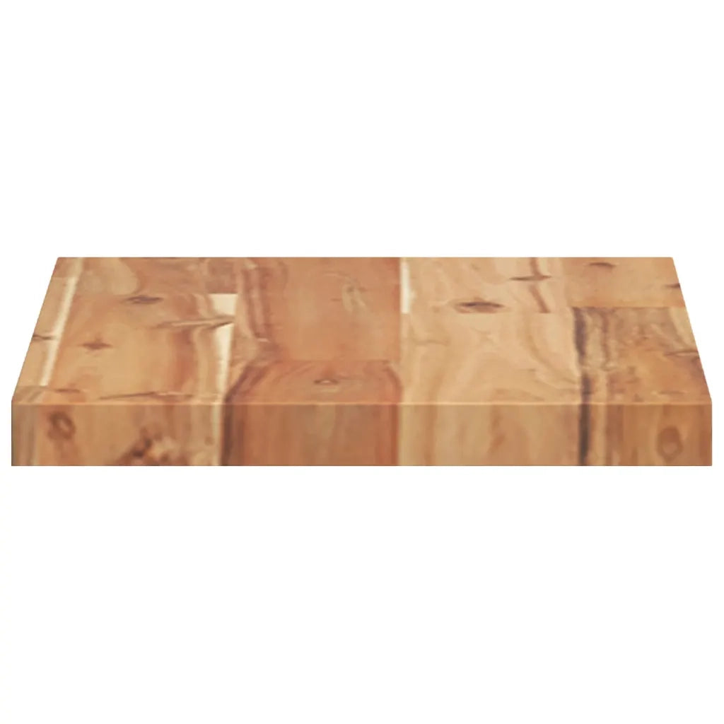 vidaXL Mensole da Parete 2 pz 40x20x2 cm Legno Acacia Rifinito a Olio