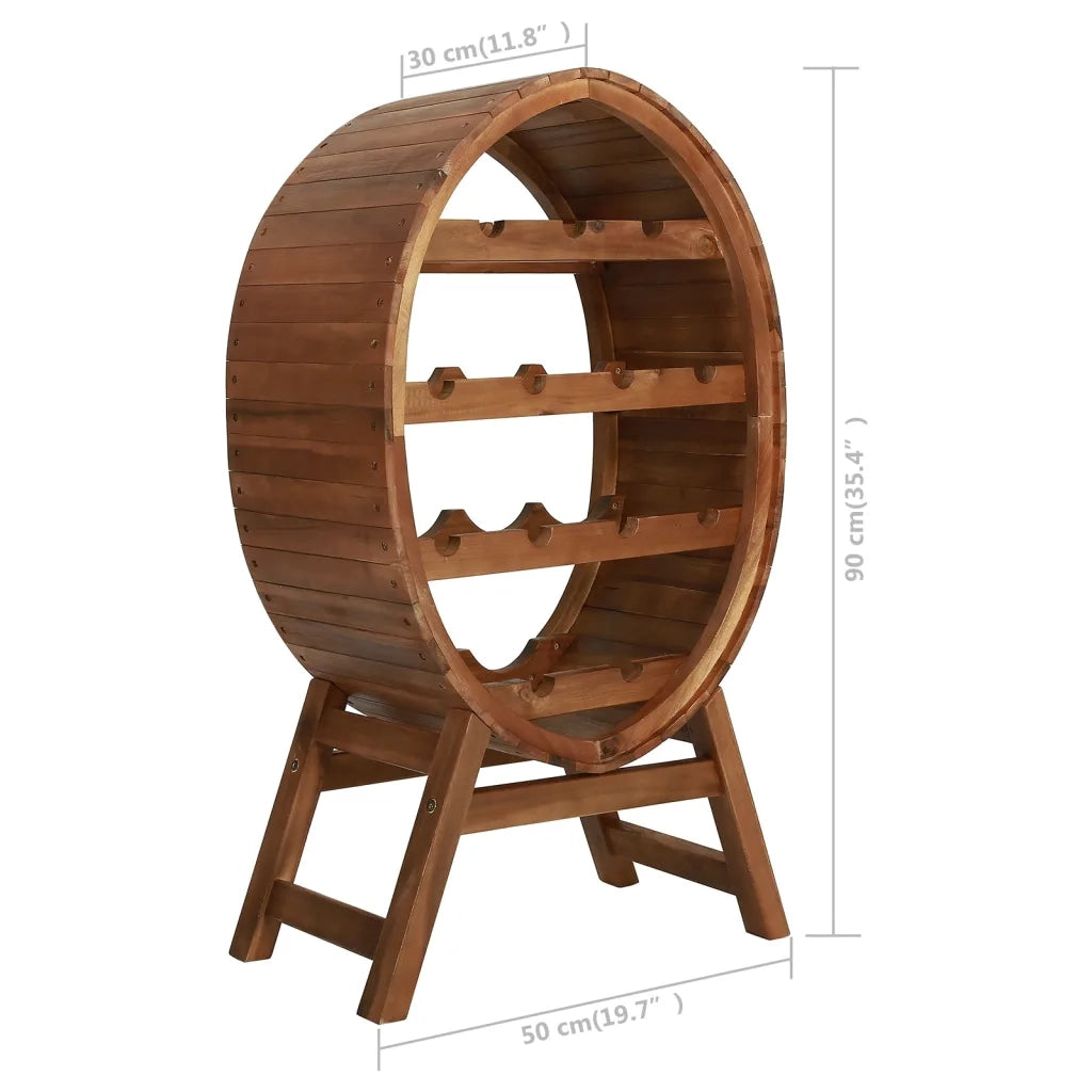 Portavini da 13 Bottiglie in Legno Massello d'Acacia 44036