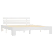 Giroletto senza Materasso-Struttura Letto Bianco 180x200 cm Legno Massello Pino 625323