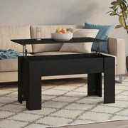 Tavolino da Salotto Nero 101x49x52 cm in Legno Multistrato 809684