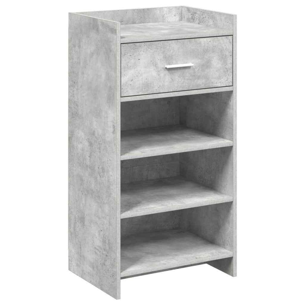 Mobile per scarpe con cassetto Grigio Cemento 48 x 36 x 92 cm 8011350