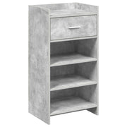 Mobile per scarpe con cassetto Grigio Cemento 48 x 36 x 92 cm 8011350