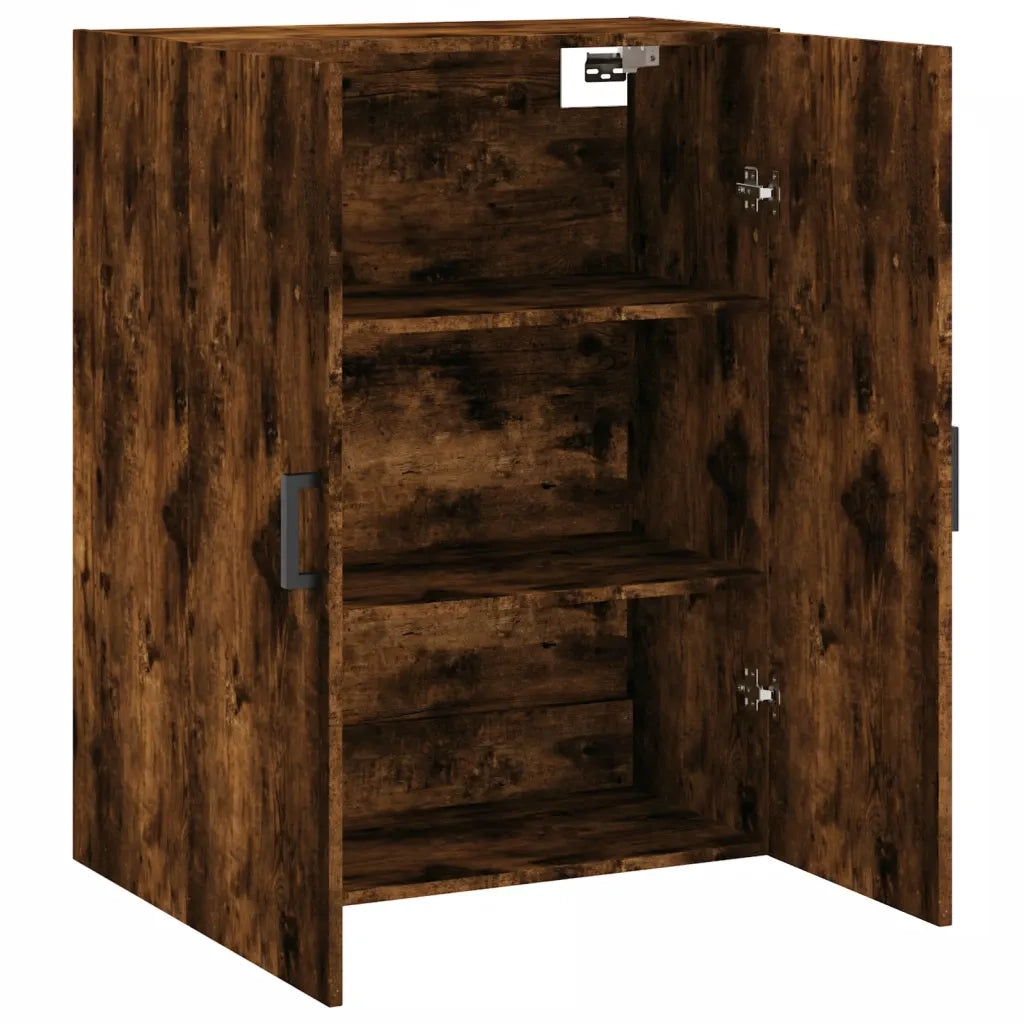 Armadietto a Muro | Mobile a Parete Rovere Fumo 69,5x34x90 cm