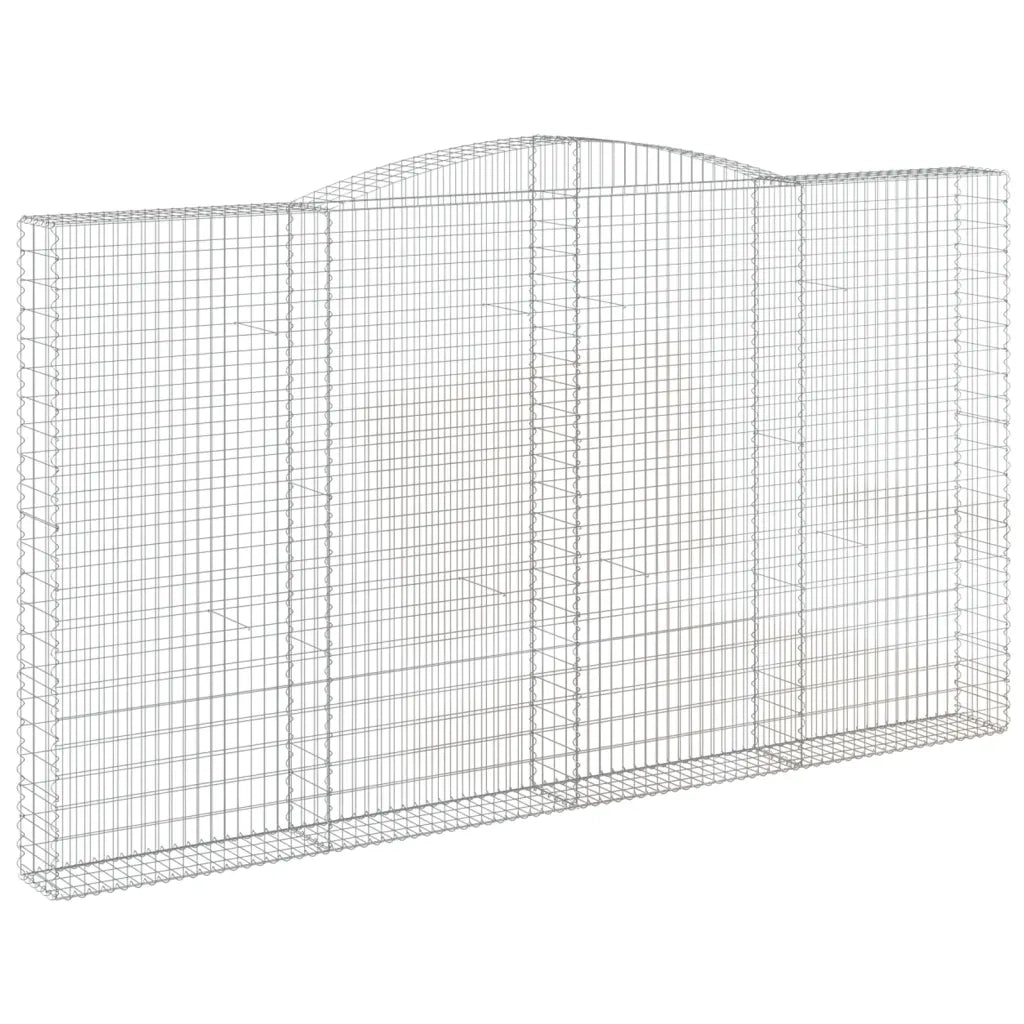 Cesti Gabbioni ad Arco 6 pz 400x30x220/240 cm Ferro Zincato 3146948