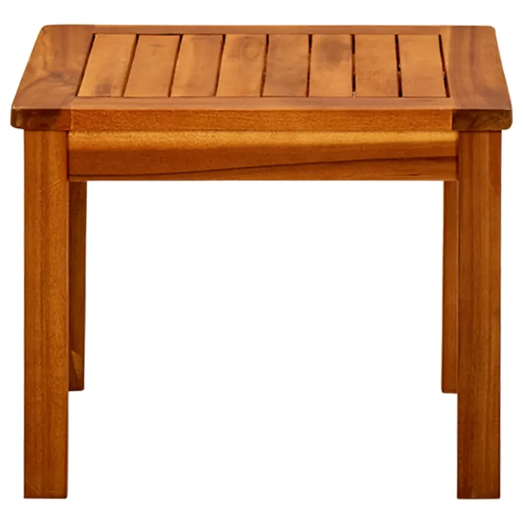 Tavolino da Giardino-Tavolo da Esterno-Tavolino da Patio 45x45x36 cm in Legno Massello di Acacia