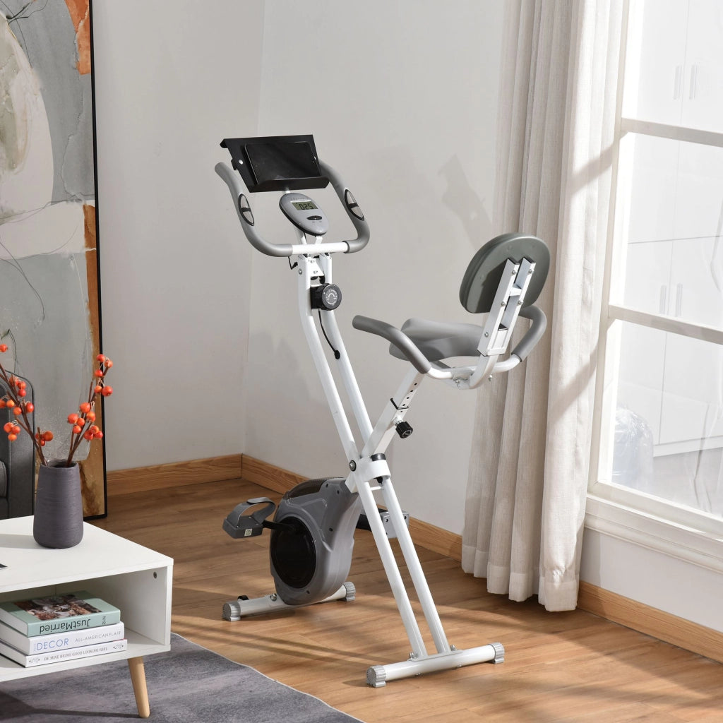 Bicicletta da camera magnetica pieghevole ¨C zephmum ¨C bianco grigio