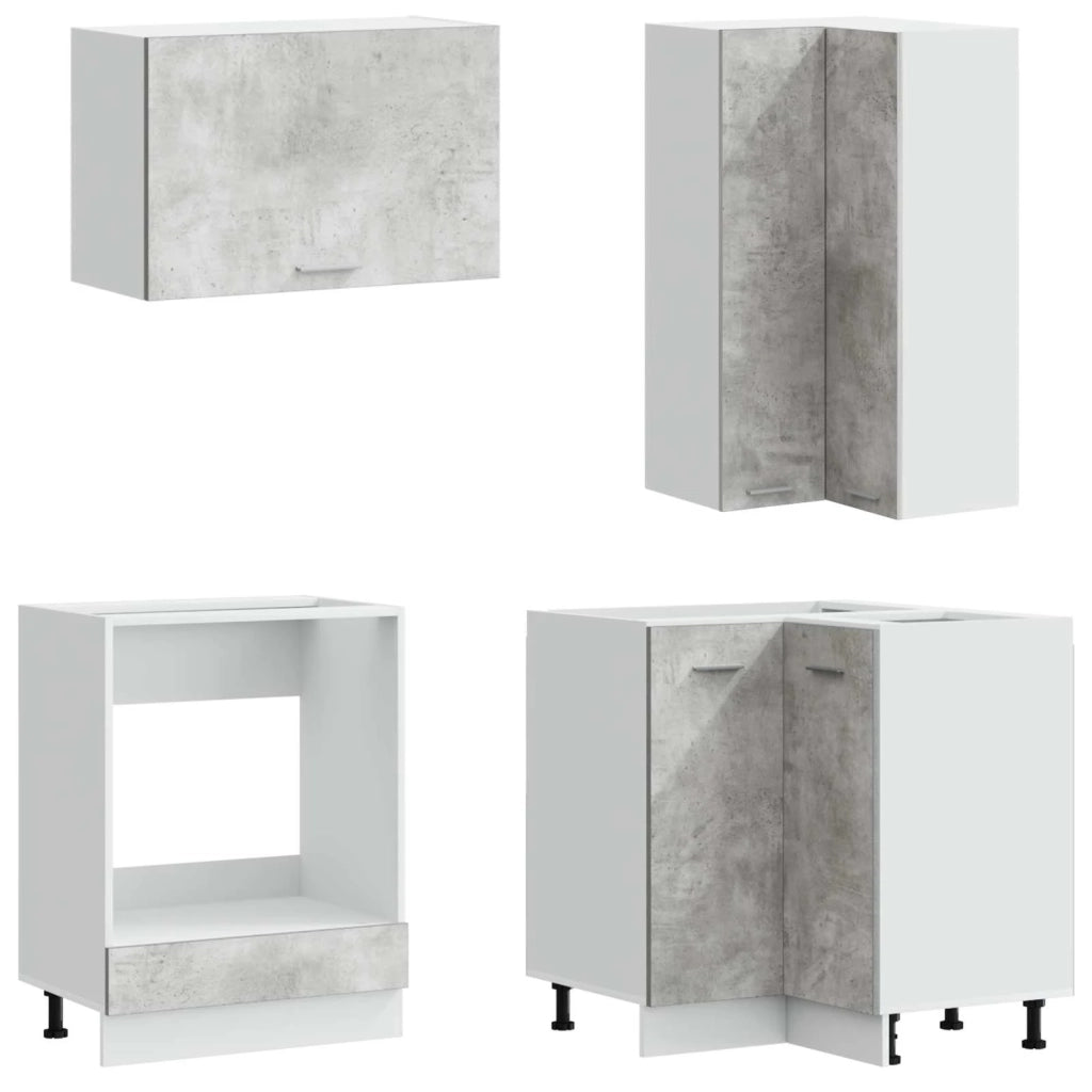 Unità Cucina LYON 8 pcs Grigio Cemento Legno ingegnerizzato 3438510
