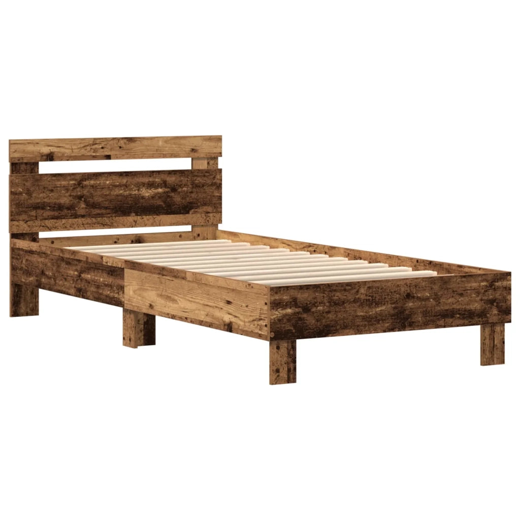 Struttura del letto Legno vecchio 90 x 190 cm Legno multistrato 863805