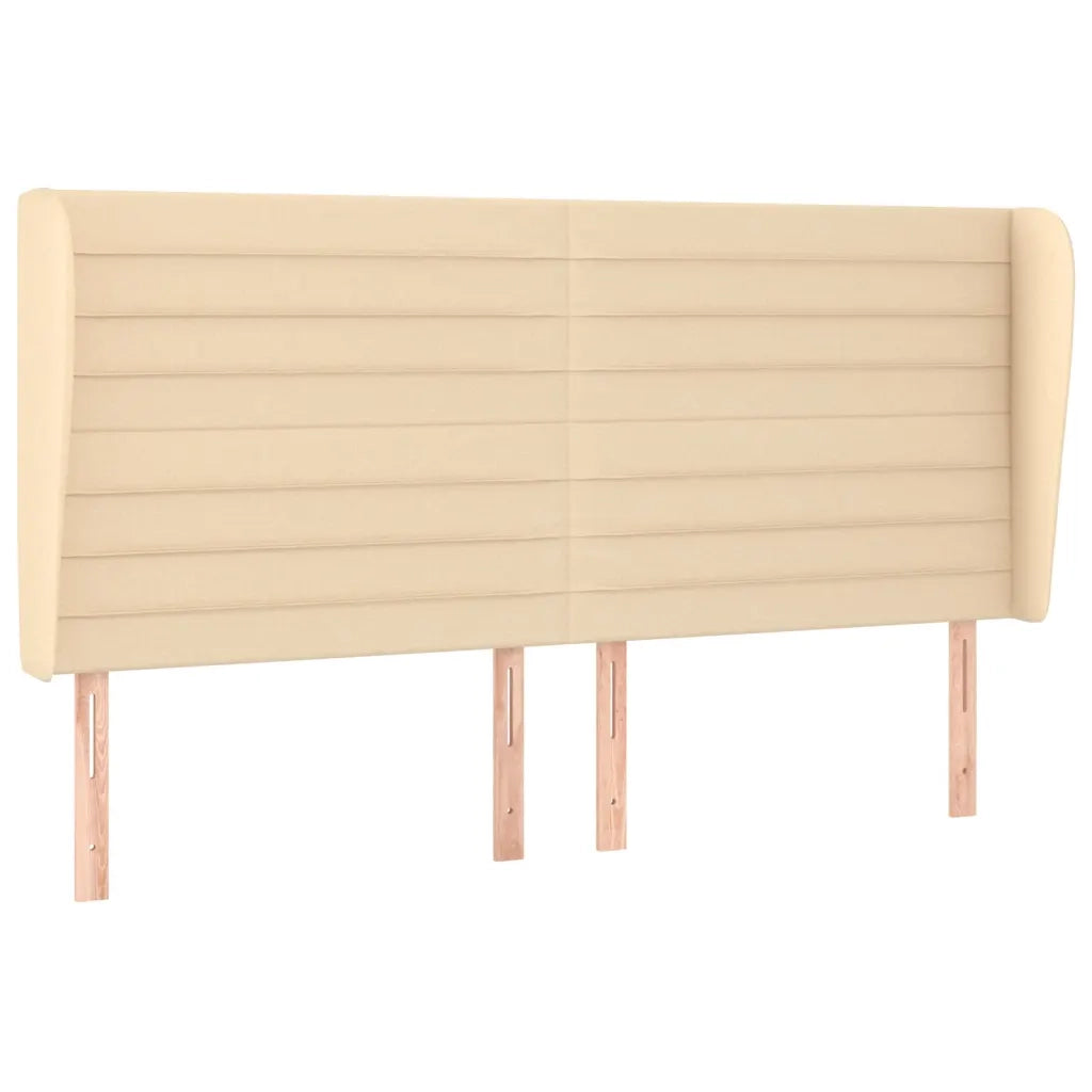 Giroletto a Molle con Materasso Crema 160x200 cm in Tessuto
