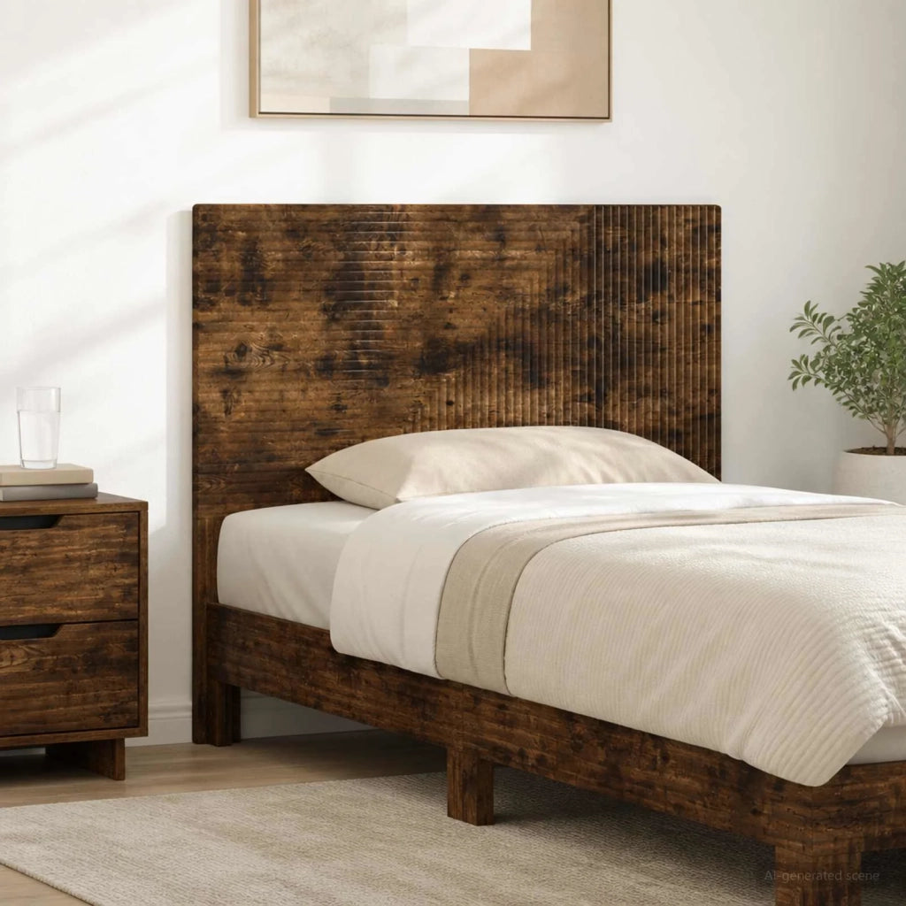 Testiera da Muro HAARLEM Rovere Fumo Legno ingegnerizzato 896980
