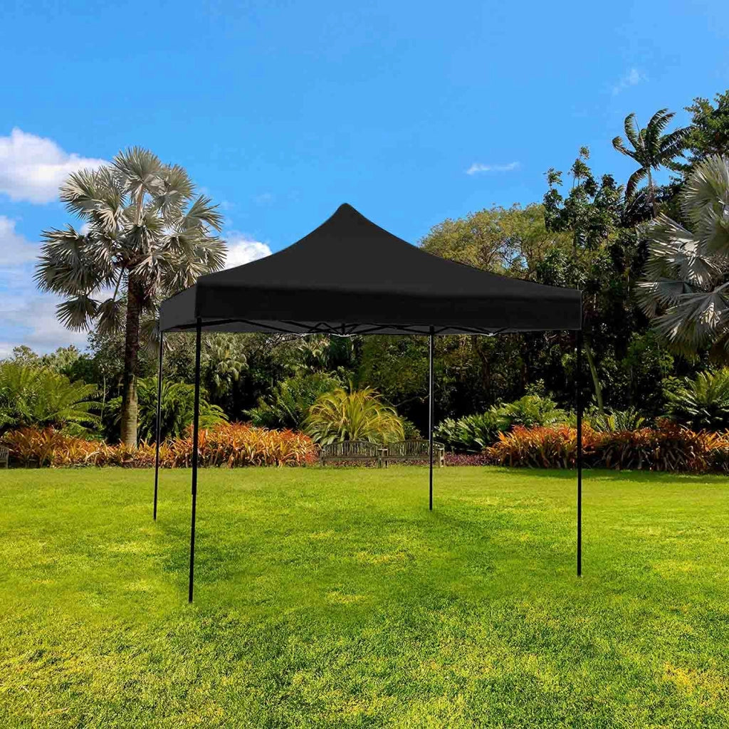 Kebon Tenda / Gazebo Per Giardino 3X3 Impermeabile Tendone Pieghevole Per Fiere E Mercati Colore Nero