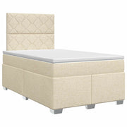 Letto box spring con materasso Crema 120 x 200 cm Tessuto 3453393
