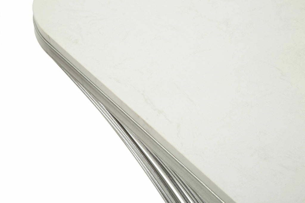 Consolle Branduzzo, Tavolo multiuso, Mobiletto d'appoggio, Scrivania da corridoio, 120x35 h79 cm, Argento