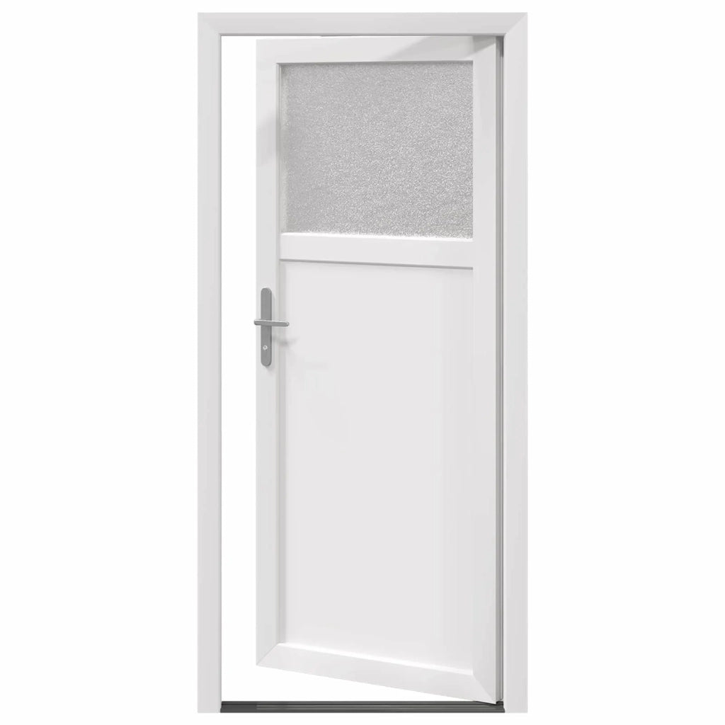 Porta d'ingresso laterale Bianco 98 x 198 cm PVC
