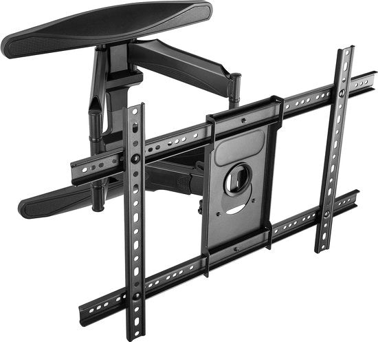Supporto TV per muro rotativo extra resistente 40 pollici - 75 pollici per monitor piani e curvi fino a 45,5 kg (VESA max. 600x400) Supporto TV per muro rotativo e inclinabile