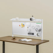Organizzatore Virvik Pannello Forato da Scrivania con Morsetti 117 x 73 cm - Bianco [en.casa]
